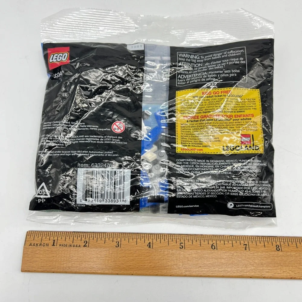 LEGO Speed Champions McLaren Elva 30343 Blue Race Car Polybag Kids Set 86 Pcs